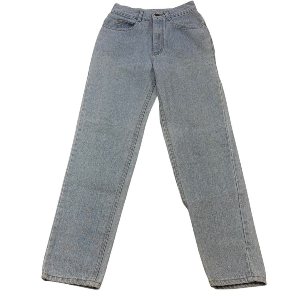 Vintage Lee High‎ Rise Straight Leg Jeans Mom 90s USA Light Wash 26x28.5 Classic